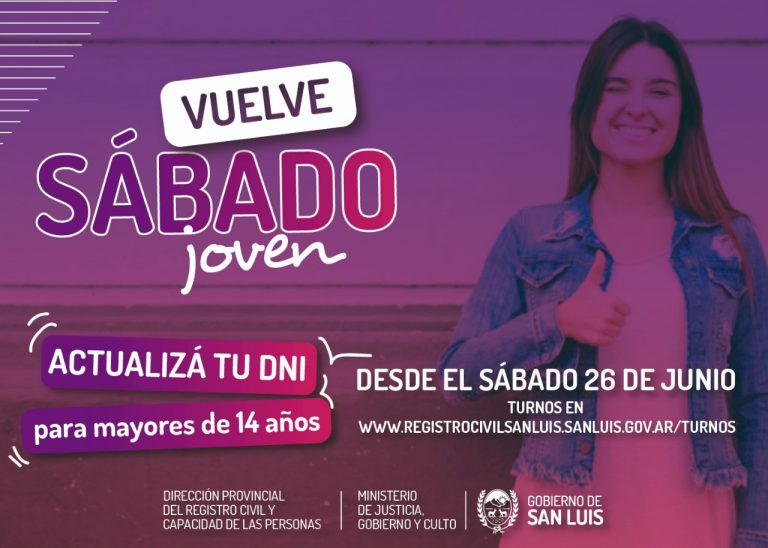 Regresa “Sábado Joven”, una opción para actualizar el DNI