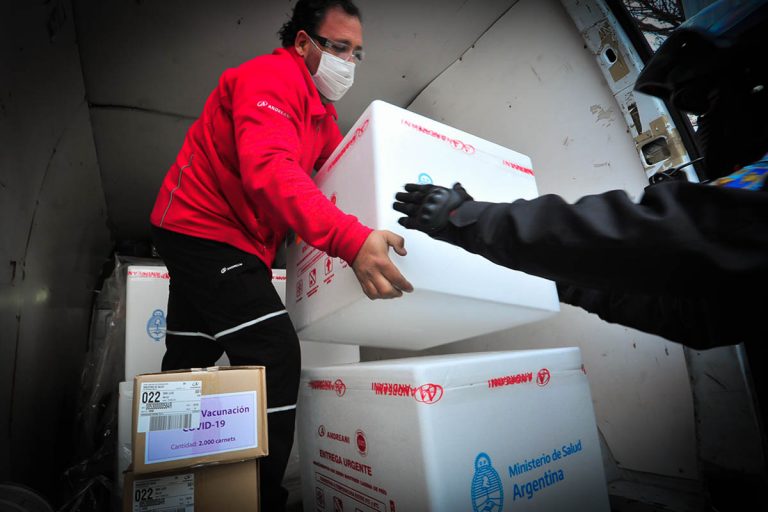 Este miércoles arribaron a la provincia 8.800 dosis de Sinopharm