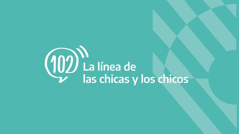 Línea 102, un servicio telefónico gratuito y que funciona en todo el país.