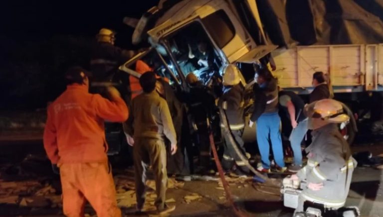 San Luis: dos camiones chocaron en la Autopista de las Serranías Puntanas