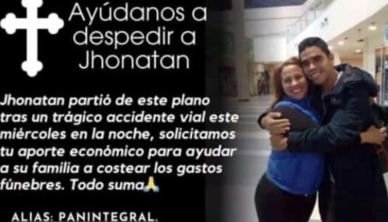 Realizan una colecta para velar al delivery que murió atropellado