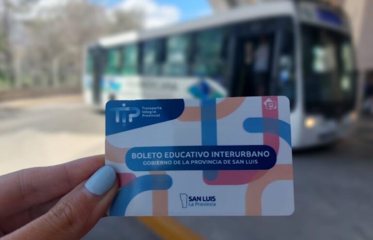 Comienza la entrega del Boleto Educativo Interurbano para estudiantes de San Luis