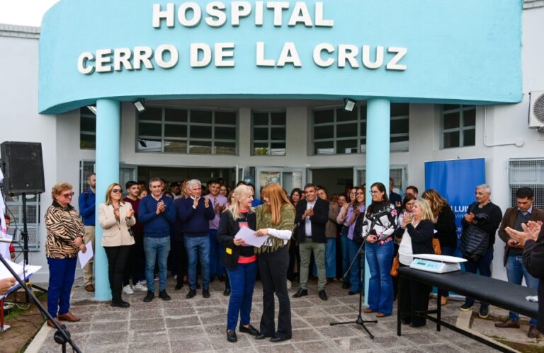 Poggi recorrió el Hospital “Cerro de la Cruz” tras las obras de remodelación