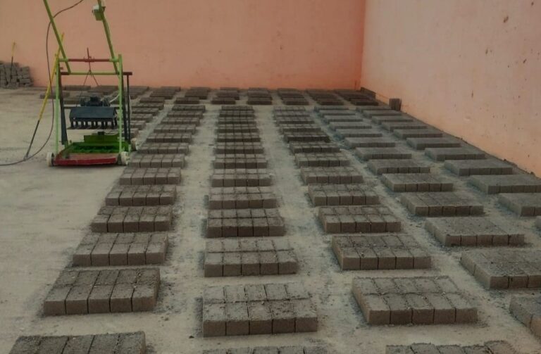 Internos de la penitenciaría se capacitan en la fabricación de adoquines