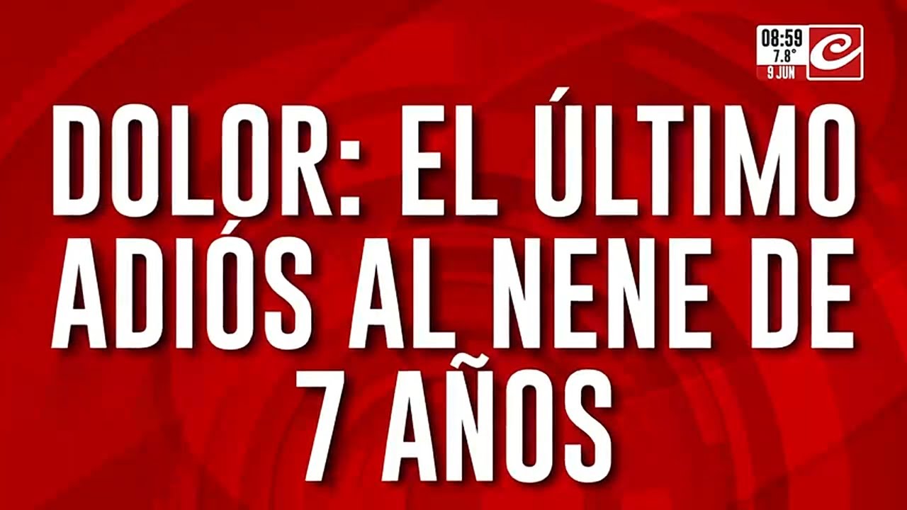 Caso Thiago Correa: el último adiós al nene de 7 años baleado en Ciudad Evita