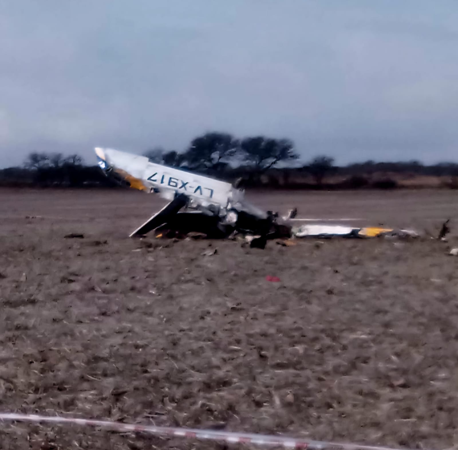 Accidente aéreo en cercanías de Villa Mercedes: murió el piloto