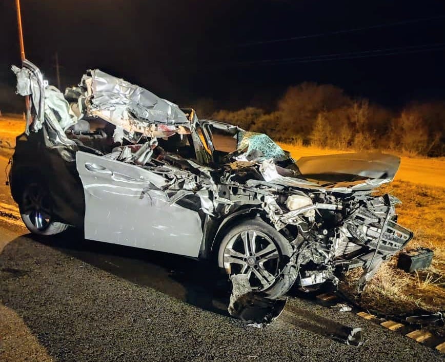 Un hombre y un niño fallecieron tras el choque entre un automóvil y un camión en la Autopista de las Serranías Puntanas