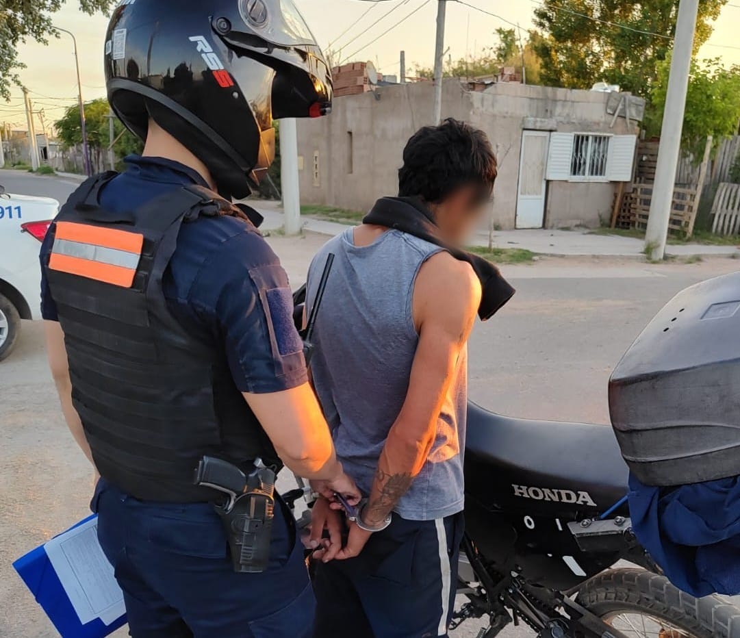 San Luis: demoraron a un hombre que golpeó a su pareja con un palo