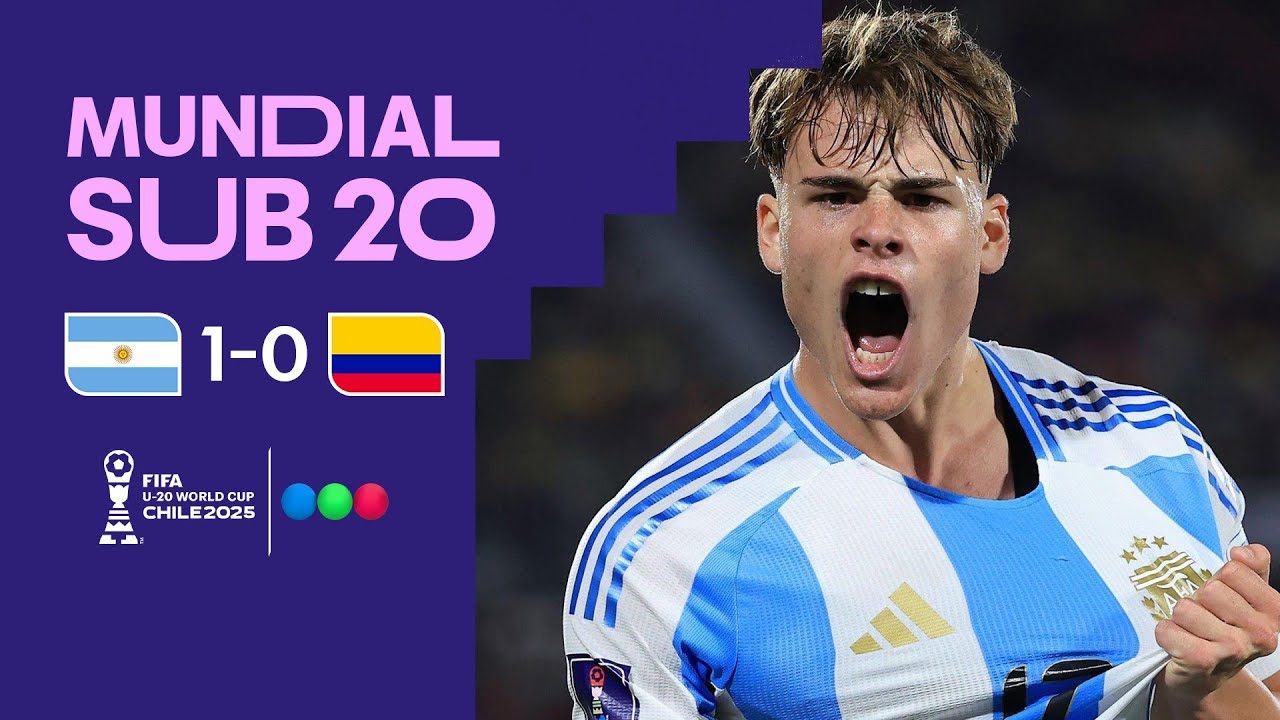 Argentina derrotó 1-0 a Colombia y jugará la final del Mundial Sub 20 después de 18 años