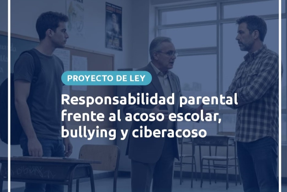 Poggi impulsa una ley para aumentar la responsabilidad de los padres en la prevención del bullying